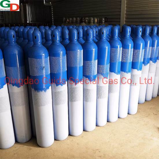 40L150bar 5.7mm ISO Tped Seamless Steel Industrial and Medical Oxygen Gas Cylinder
