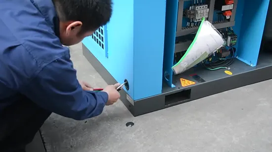 7.5kw 10HP Stationary Screw Air Compressor High Efficiency Airend Direct Driven Rotary Screw Air Compressor with Air Cooling