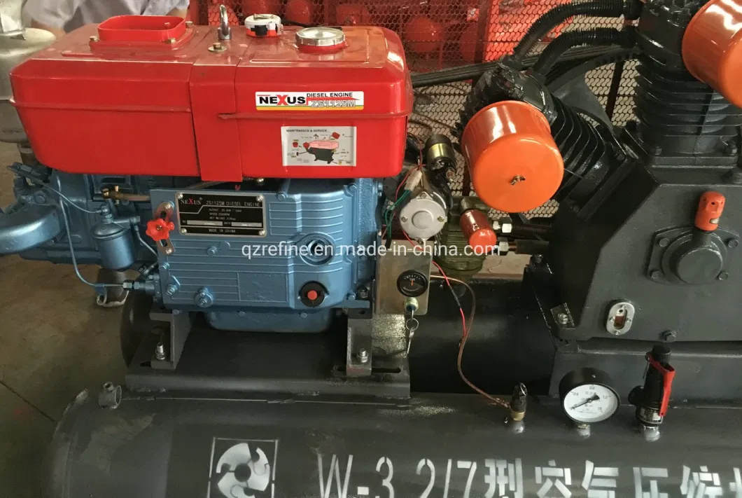 W3.2/7 Diesel Drive 7bar Air Compressor For Jack hammer