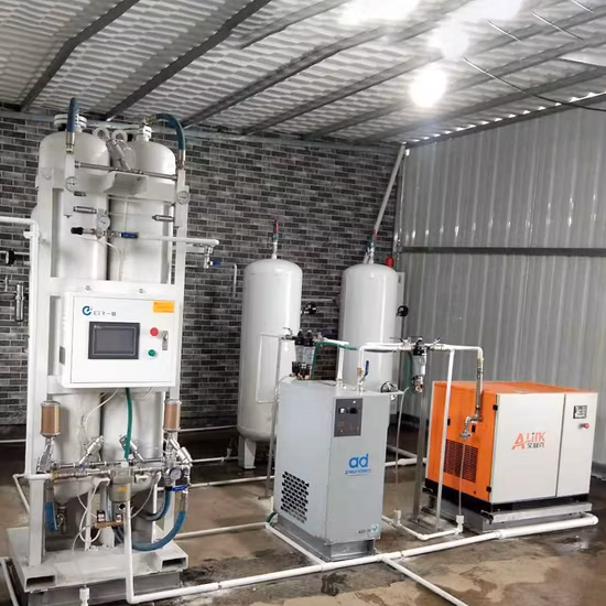 현장/APP 모니터 병원에서는 공장 가격으로 의료용 Psa 산소 산소 가스 발생기를 사용합니다.